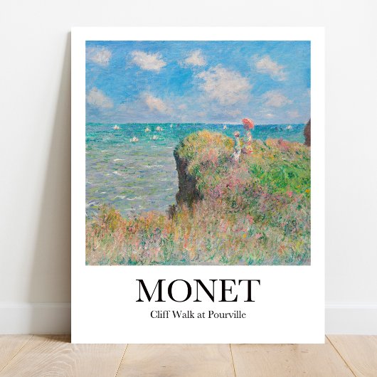 Poster Cliff Walk à Pourville par Claude Monet