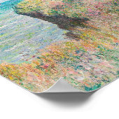 Poster Cliff Walk à Pourville par Claude Monet (Coin)