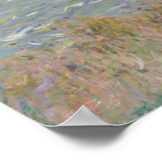 Poster Cliff Walk à Pourville par Monet Fine Art Imprimer (Coin)