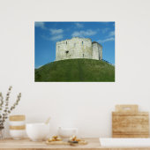 Poster Cliffords Tower, York, Angleterre (Cuisine)