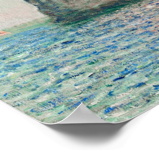 Poster Cliffs at Etracétate 1885 par Claude Monet (Coin)