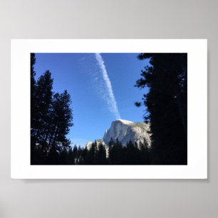 Poster Cliffside Cloud Yosemite Blue Color Photographie