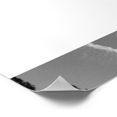 Poster Cliffside Cloud Yosemite Ciel noir et blanc Photo (Coin)