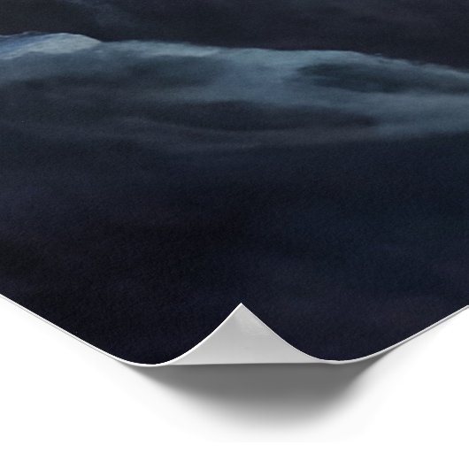 Poster Cliffside Lune belle (Coin)