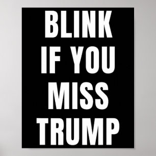 Poster Clignez Si Vous Manquez Trump Pour Les Républicain