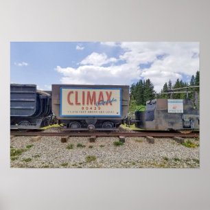 Poster Climax, Colorado, Wagon de train