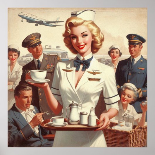 Poster Clin de stadier vintage (Devant)