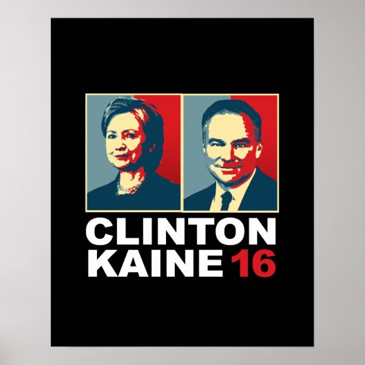 Poster Clinton Kaine 16 - Posterisé — (Devant)