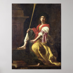 Poster Clio, Muse de l'histoire, 1624