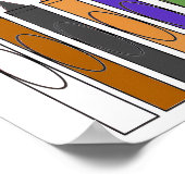 Poster Clip Art de crayons de couleur  (Coin)