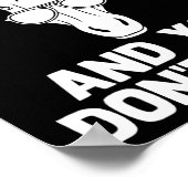 Poster Clip-clop &amp ; Vous Ne Vous Arrêtez Pas - Drôle  (Coin)