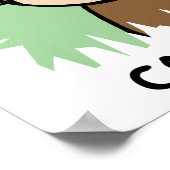 Poster Clip de dessin Cool singe avec lunettes de soleil (Coin)