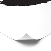 Poster Clipart classique Santa Claus Noir Blanc Rétro (Coin)