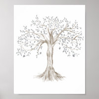 Clipart de l'arborescence de la famille aquarelle