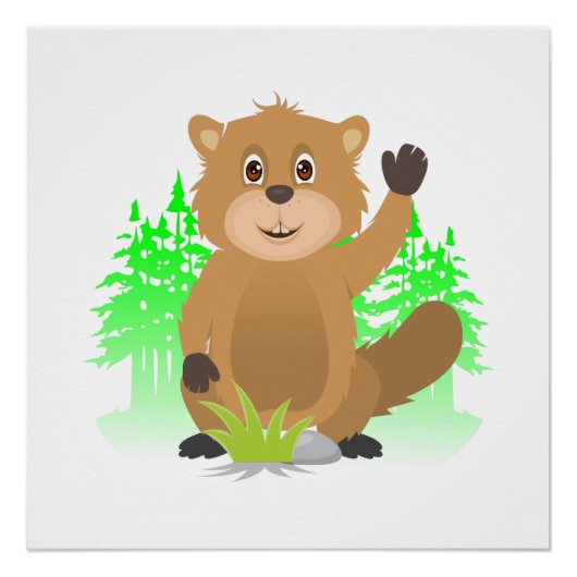 Poster Clipart de taupe (Devant)