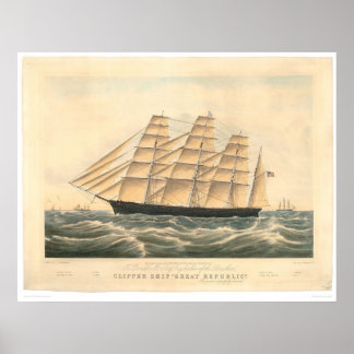 Poster Clipper ship "Great Republic" (0398A)