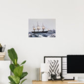 Poster Clipper Ship "Red Jacket" (Bureau à domicile)