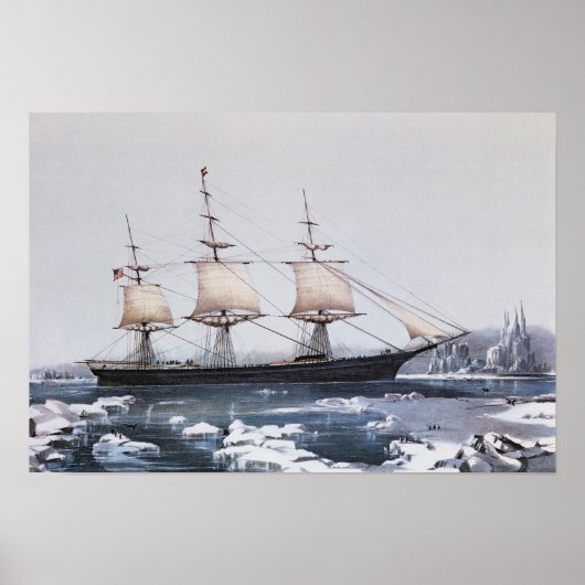 Poster Clipper Ship "Red Jacket" (Devant)