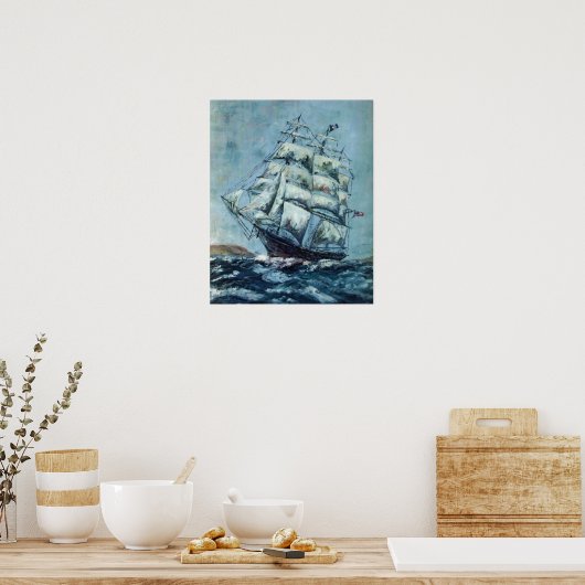 Poster Clipper Ship Western Shore (Cuisine)