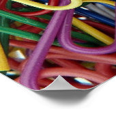 Poster Clips papier colorés (Coin)