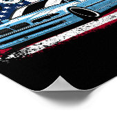 Poster Cliquez Pour Plus E38 4 juillet American Retro (Coin)