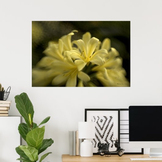 Poster Clivia jaune (Bureau à domicile)