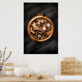 Poster Clocateur - Engrenages (Cuisine)