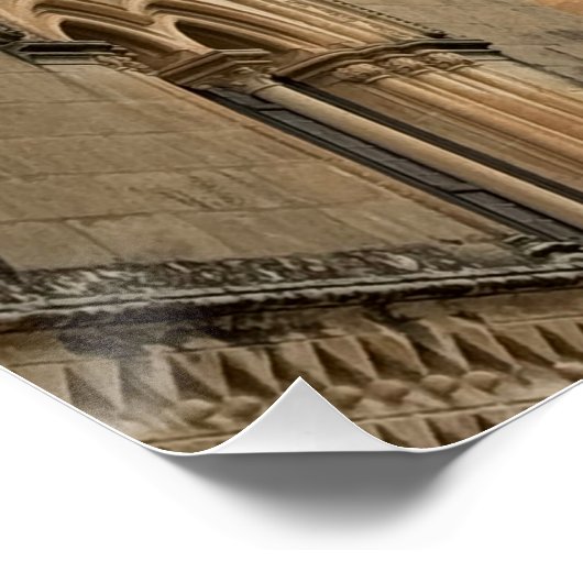 Poster Clocher à Mdina, Malte. (Coin)