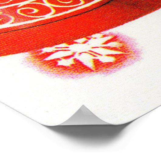 Poster Cloches de Noël rétro vintage (Coin)