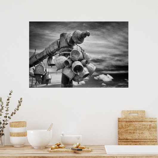 Poster Cloches de temple bouddhiste (Cuisine)