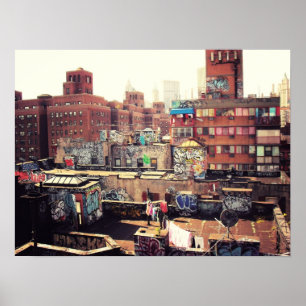 Poster Cloches et graffitis, Moyen