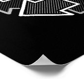 Poster Clockwise Arrows Minimal Geometric Black Variant 2 (Coin)