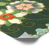 Poster Cloisonne Chine Patter Asiatique Oriental (Coin)