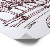 Poster Cloître du monastère de Jeronimos | Lisbonne, Port (Coin)