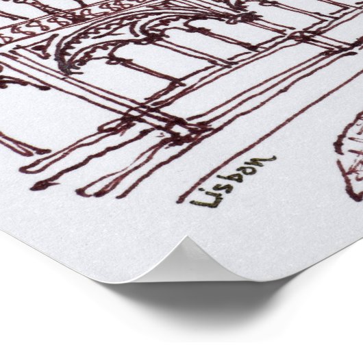 Poster Cloître du monastère de Jeronimos | Lisbonne, Port (Coin)