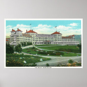 Poster Close-up Exterior View of Mt. Washington Hotel