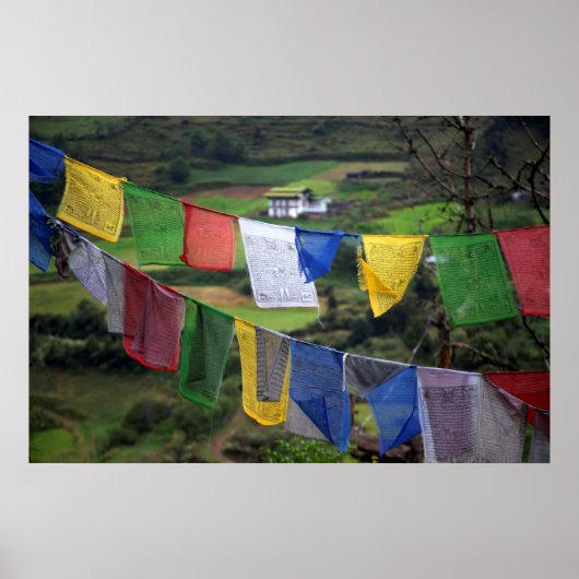 Poster Close up of Prayer Flags (Devant)