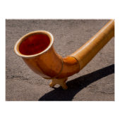 Poster Close up of wooden Alphorn (Devant)