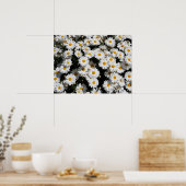 Poster Closeup de fleurs de marguerite blanche (Cuisine)