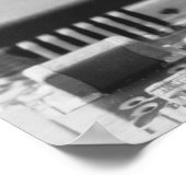 Poster Closeup de puce de l'ordinateur (Coin)