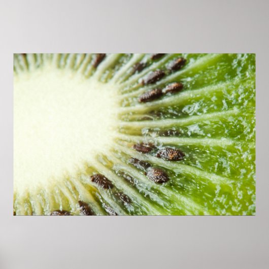 Poster Closeup du kiwi (Devant)