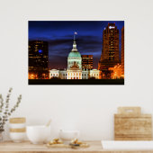 Poster Closeup du palais de justice Old St. Louis (Cuisine)