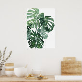 Poster Closeup feuille Monstera (Cuisine)