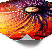 Poster Closeup mouillé (Coin)