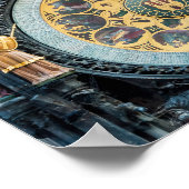 Poster Closeup on Prague Astronomical Clock (Coin)