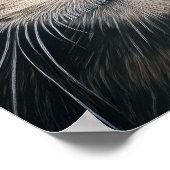 Poster Closeuse de chat de tabby gris (Coin)