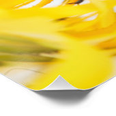 Poster Closeuse libellule face et jaune Dandelion fleur (Coin)