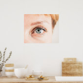 Poster Closeuse oculaire humain (Cuisine)