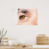 Poster Closeuse oculaire humain (Cuisine)