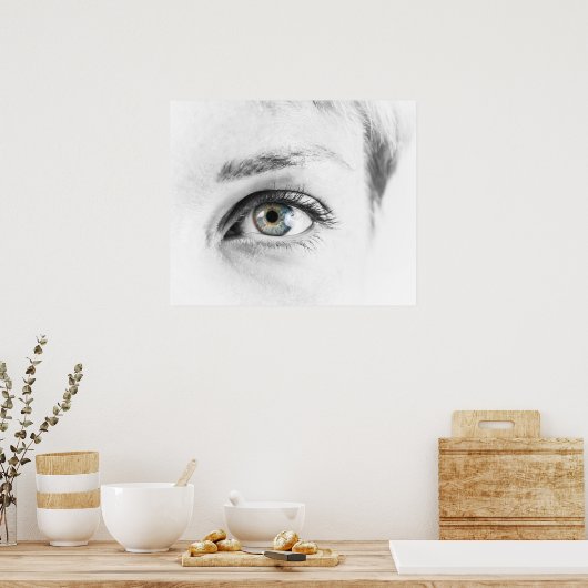 Poster Closeuse oculaire humain (Cuisine)